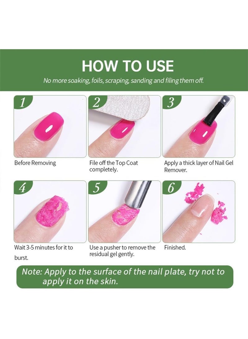 ZYXC Nail Gel Polish Remover, Quick & Easy Gel Polish Remover for Nails, Professional Magic Gel Remover, Removes Gel Polish in 3-5 Minutes (30ml) - Image 4