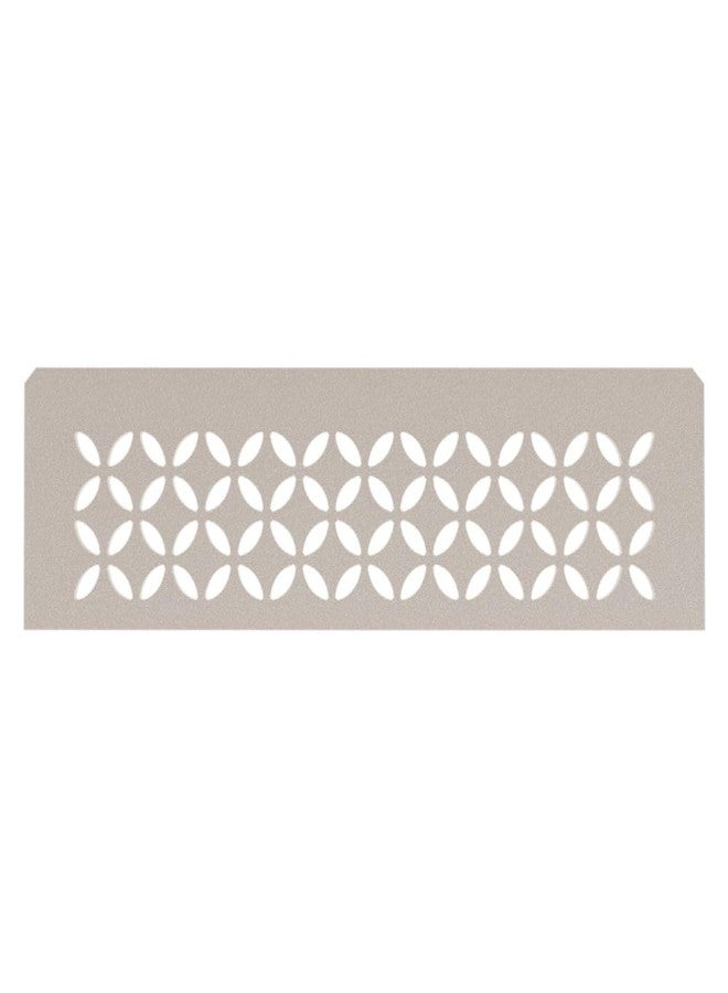 Schluter Rectangular Shelf for Prefabricated Kerdi Board SN/-SNLT Niches - 4mm Thick, Floral Design, Aluminum Material, Greige Finish - SNS1D5TSBG - Image 1