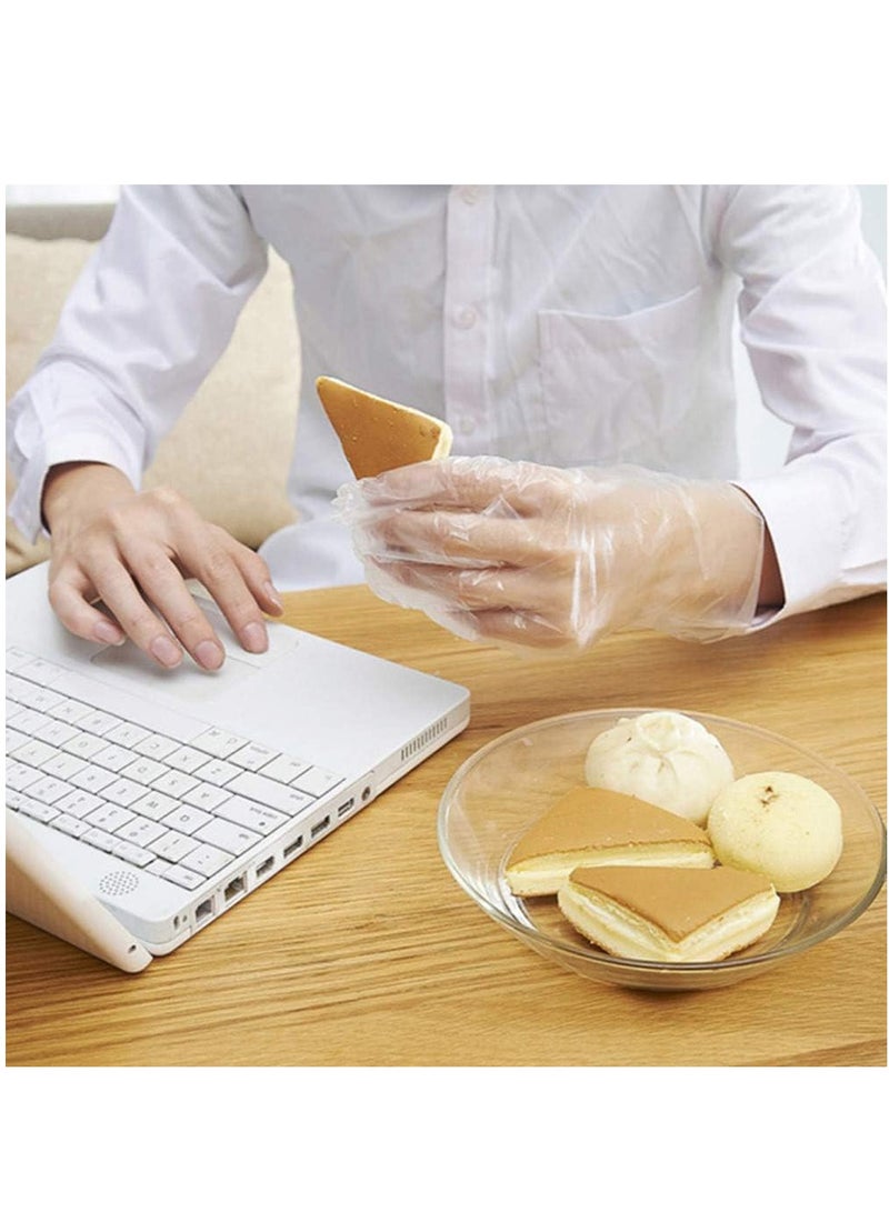 Super Plastic Disposable Gloves (Transparent, One Size) - 400 Pieces - Image 5