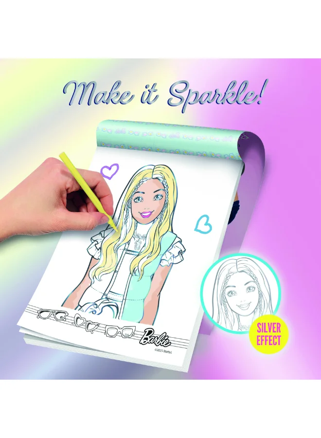 باربي BARBIE SKETCHBOOK MAKE IT SPARKLE!