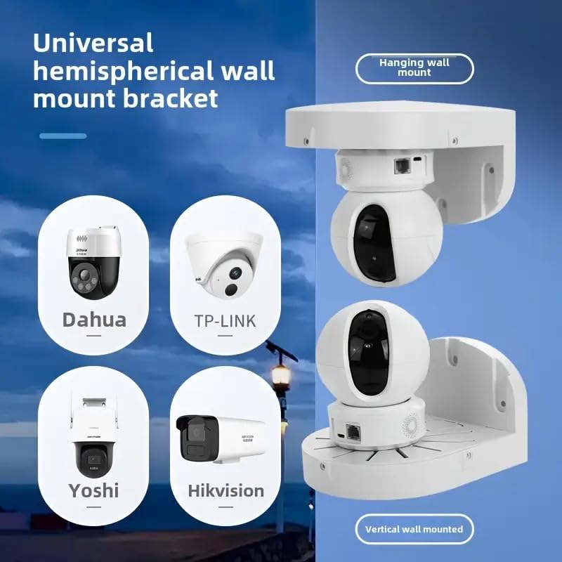 Bectro حامل/قاعدة تركيب من نوع L لكاميرات CCTV من PVC مع قاعدة 6 بوصات للاستخدام الداخلي والخارجي، متوافق مع كاميرات بدقة من 1MP إلى 12MP (كبيرة) - Image 5