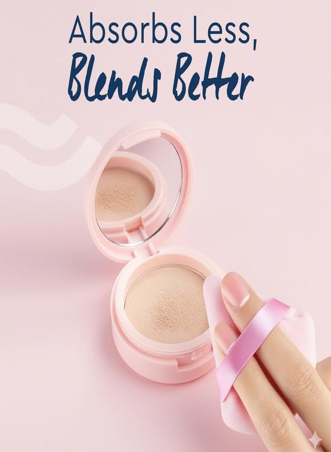 غوب إسفنجة بودرة بيتزا من GUBB لمكياج الوجه | استخدام مزدوج الجوانب | لتطبيق البودرة السائبة والمضغوطة | سهلة التنظيف والاستخدام | إسفنجة بودرة مثلثة الشكل مزودة بحزام (عبوة من قطعتين) - Image 5