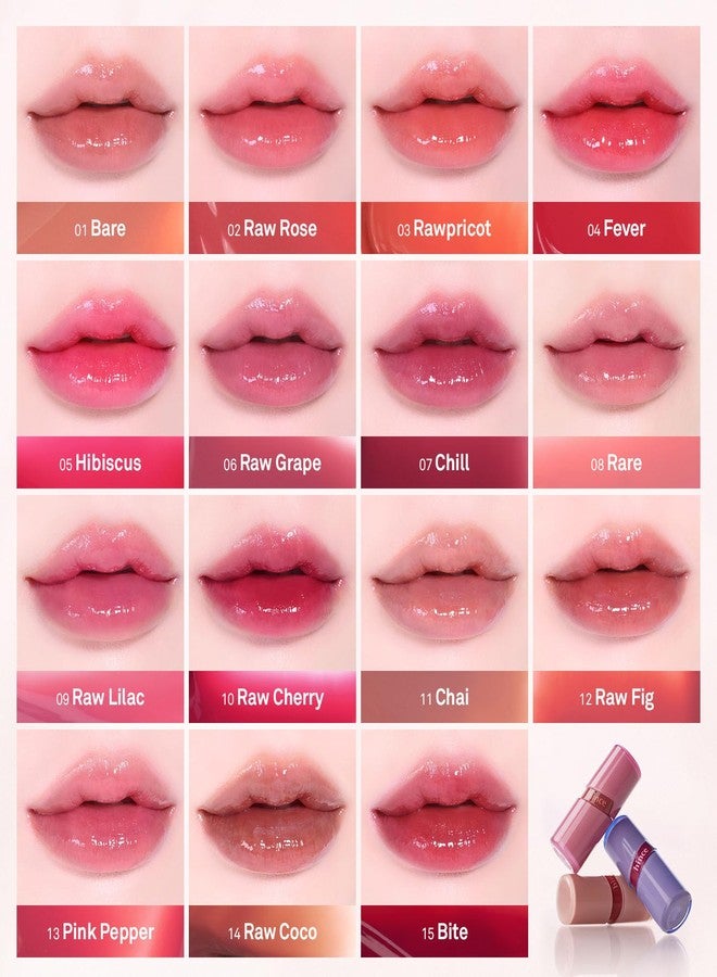 هينس رو جلو جل تينت - ملمع شفاه لامع وندي، غير لزج ويدوم طويلاً لإطلالة طبيعية متألقة، أحمر شفاه سائل مرطب، نباتي، 0.13 أونصة سائلة (راو كوكو، 14) - Image 4