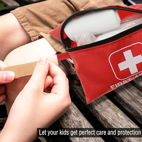 VirKech Small Emergency First Aid Kit Including 166 Pieces of Supplies to Clean, Treat, and Protect Minor Injuries for Outdoors, Camping, Auto, Home, and Workplace - Image 5