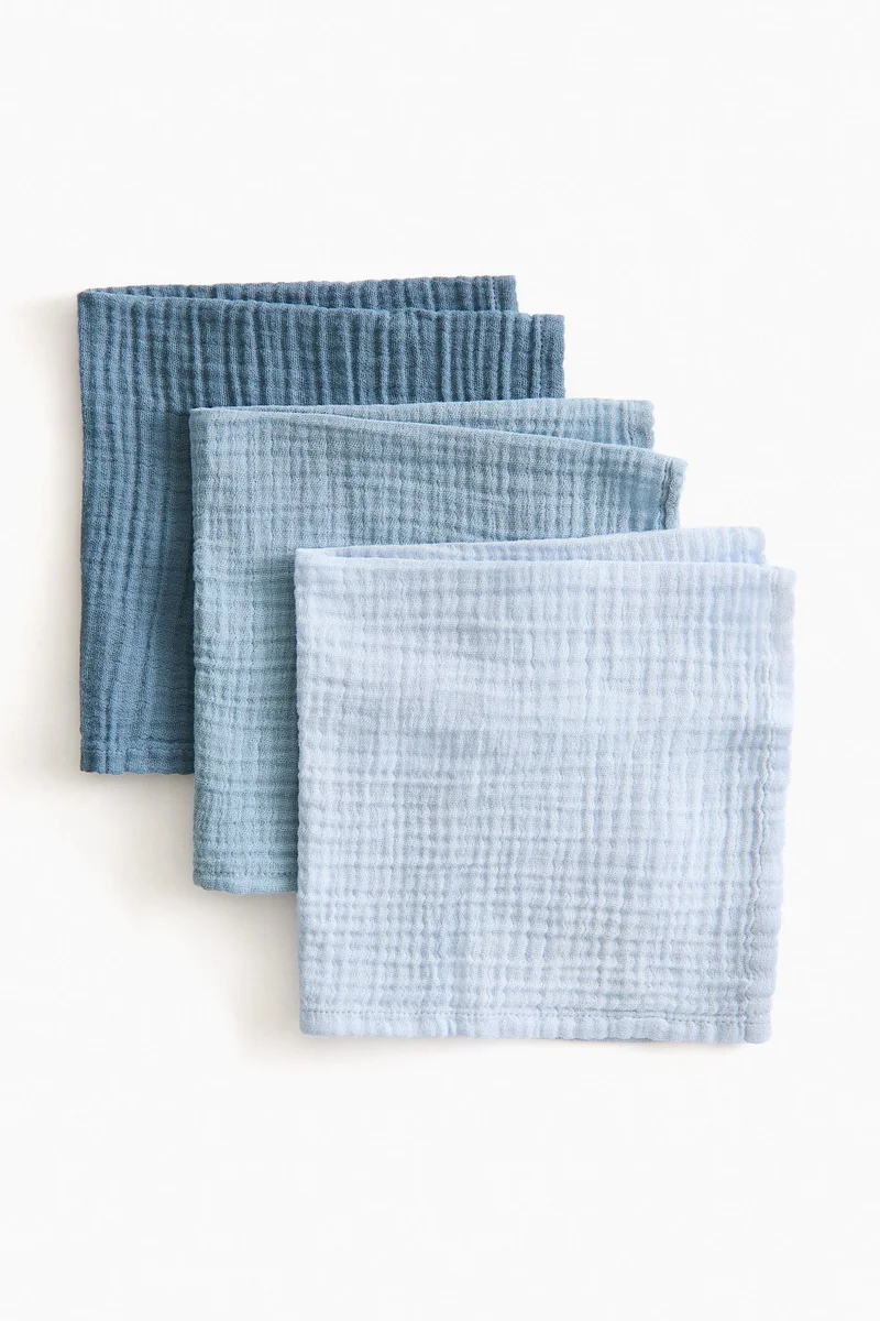 اتش اند ام بطانية مريحة من نسيج الموصلين - عبوة من 3 قطع