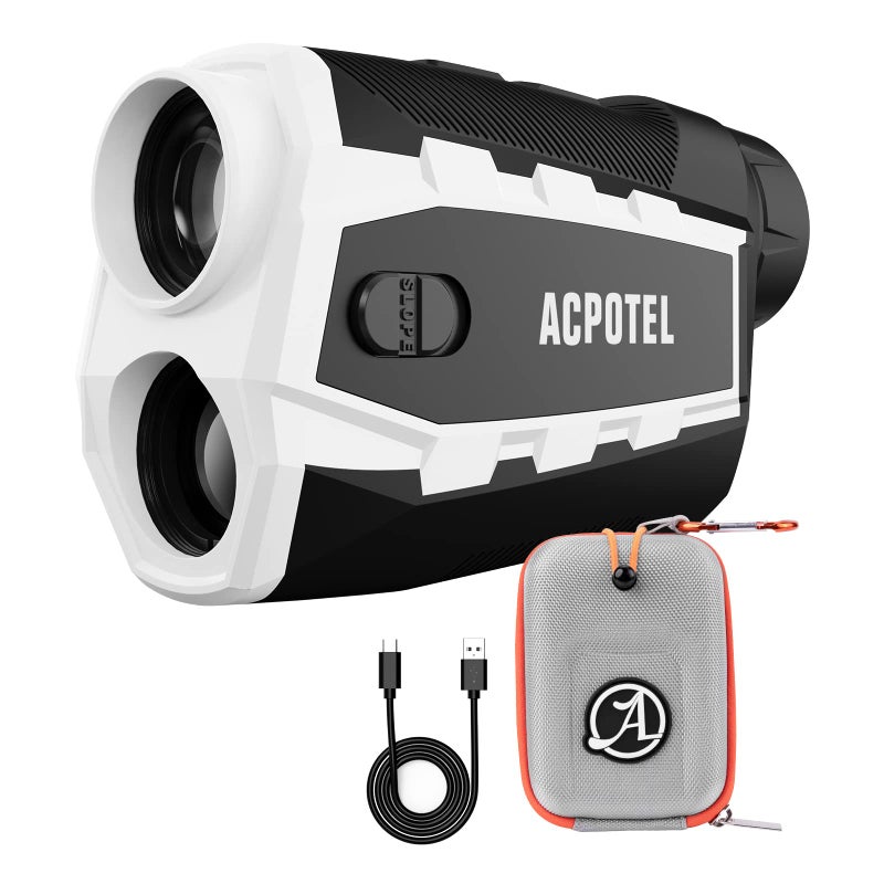 ACPOTEL Range Finder with Magnetic Golf Rangefinder Slope Switch with Yard/M Range Finder Golf with Scanning, Golf Rangefinder Fast Flag-Lock with Vibration, Type-C Charging (Magnetic+) - Image 1