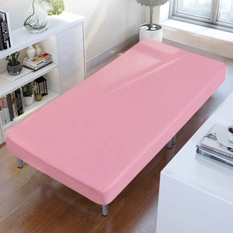 Coldwind صفائح COT 31 "" × 75 "" 2 ورقة مرتبة الحزمة الحزمة مزودة بغطاء مزدوج/كامب سرير/RVS سرير/ضيف غطاء ميكروفيات ناعم وتنفس لطفلي اللون الوردي - Image 2