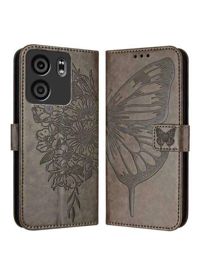 اس-توب جراب هاتف BLU View 5 من الجلد المنقوش بنقشة الفراشة - Image 3