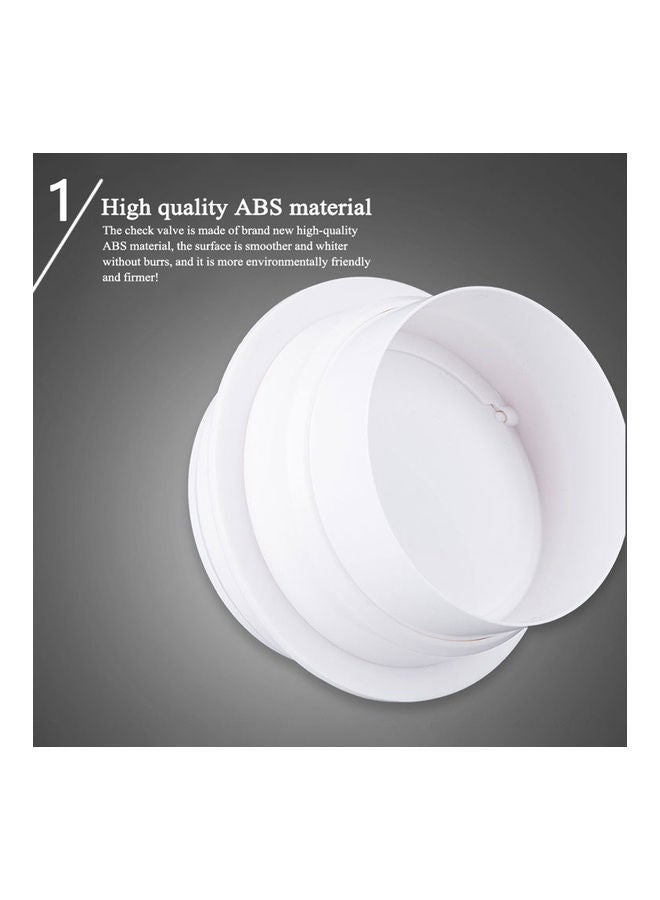 NIBEMINENT Anti Odor Exhaust Fan Control Valve White - Image 3