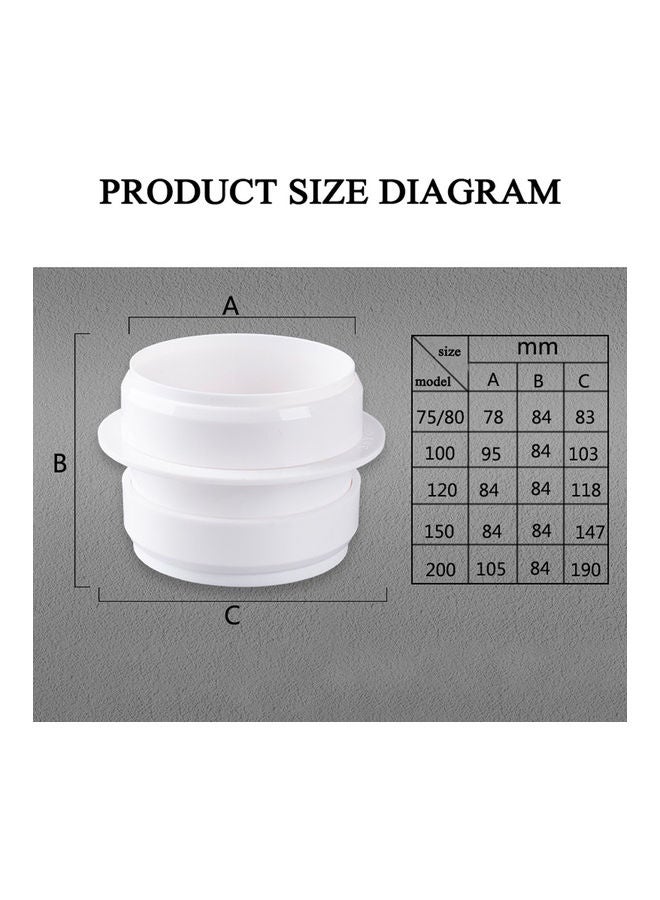 NIBEMINENT Anti Odor Exhaust Fan Control Valve White - Image 2
