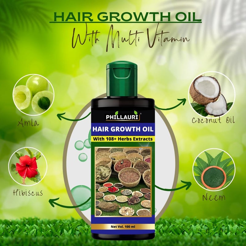 Phillauri Herbs Hair Oil Hair Oil For Hair Hair Oil Original Hair Oil for Dandruff Control Herbs Oil hair oil for dry scalp 300 ML - Image 3