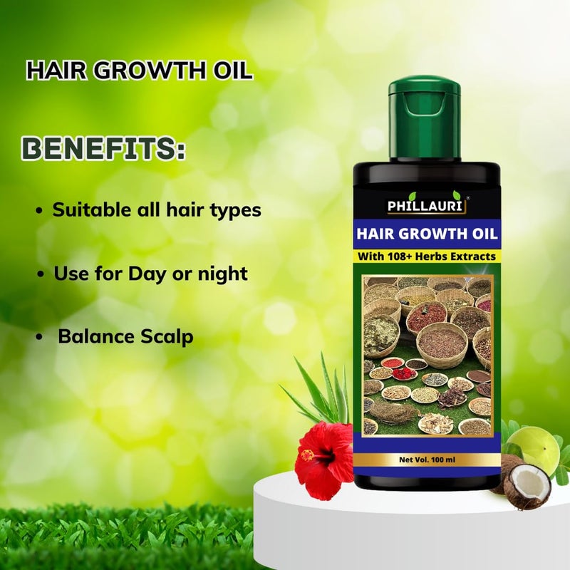 Phillauri Herbs Hair Oil Hair Oil For Hair Hair Oil Original Hair Oil for Dandruff Control Herbs Oil hair oil for dry scalp 300 ML - Image 2