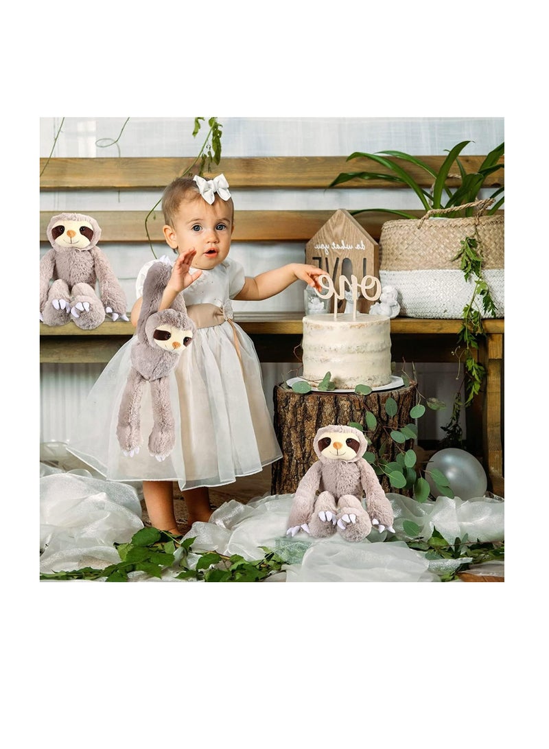 Raxoom Brown Hanging Sloth, 2Pack Stuffed Animal Ultra Soft Plush Hands and Feet Connect Realistic Design Great Gift or Prize for Teens Adults Gifts Decors - Image 2