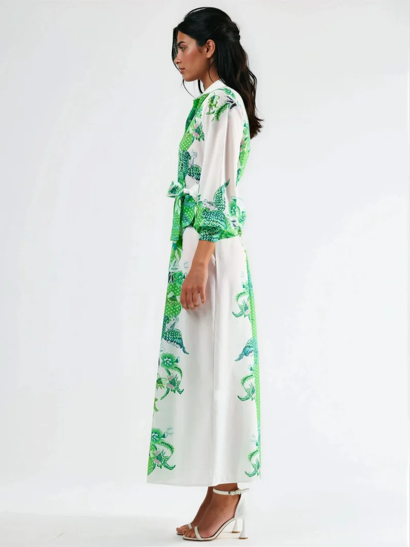 Jennyfer Floral Belted Midi Dress