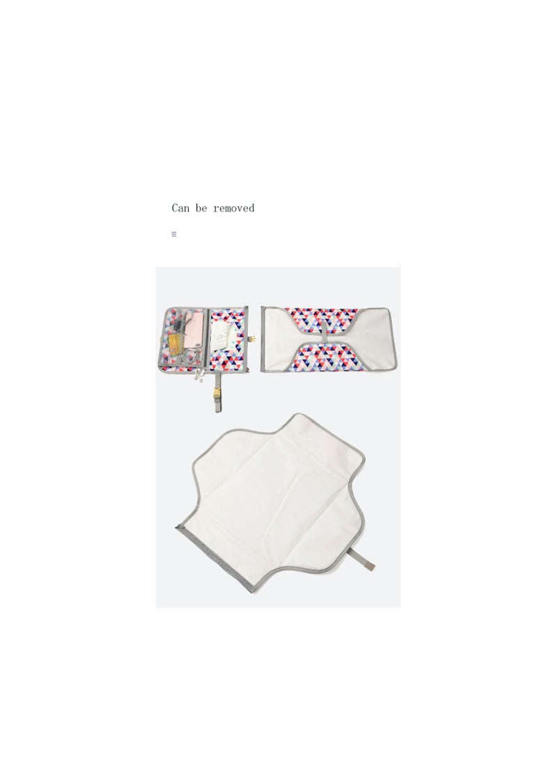 Portable Diaper Changing Pad Portable Baby Changing Pad with Pockets Waterproof Travel Diaper Changing Station Kit Baby Gifts - Image 5