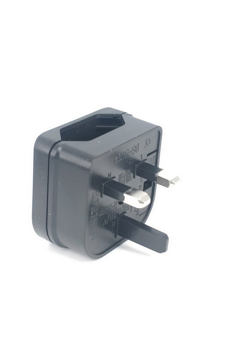 black European Euro Eu 2 Pin To Uk 3 Pin Power Socket Travel Plug Adapter Converter Power Adapter Ch