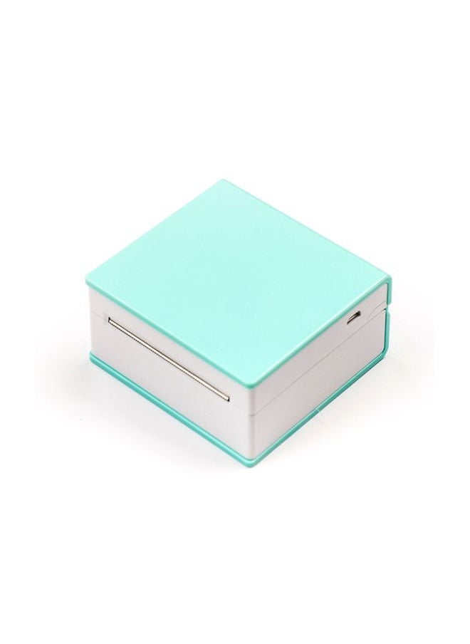 NIBEMINENT Mini Thermal Printer 8.4x8.1x4cm Green/White  - Image 3