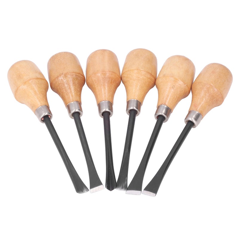 Wood Carving Chisel Set Kit Sculpture Hand Tools Hemispherical Handle DIY Art Craft Accessories - Image 1