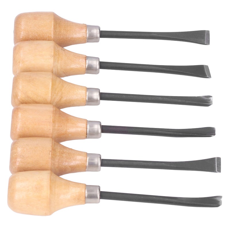 Wood Carving Chisel Set Kit Sculpture Hand Tools Hemispherical Handle DIY Art Craft Accessories - Image 5