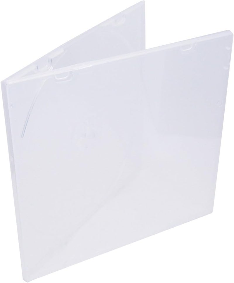 Maxtek 52mm Durable CD Case Slim Single Clear PP Poly Plastic Cases 50 Pack - Image 3