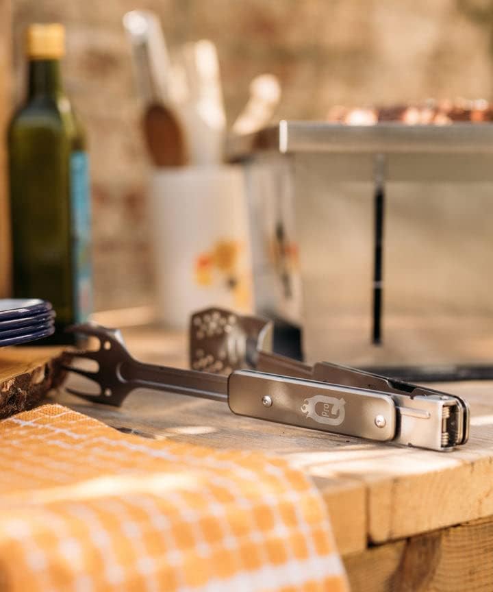 ProQ 4-in-1 Travel Multi Tool - BBQ Tongs, Spatula, Grill Fork & Bottle Opener - Image 2