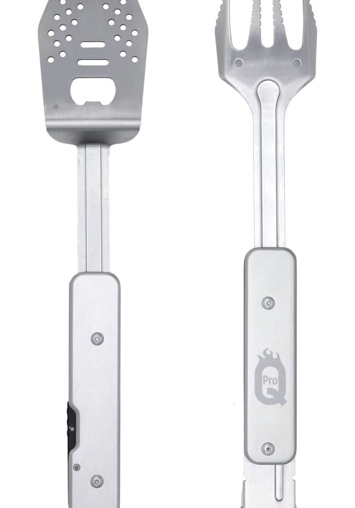 ProQ 4-in-1 Travel Multi Tool - BBQ Tongs, Spatula, Grill Fork & Bottle Opener - Image 4