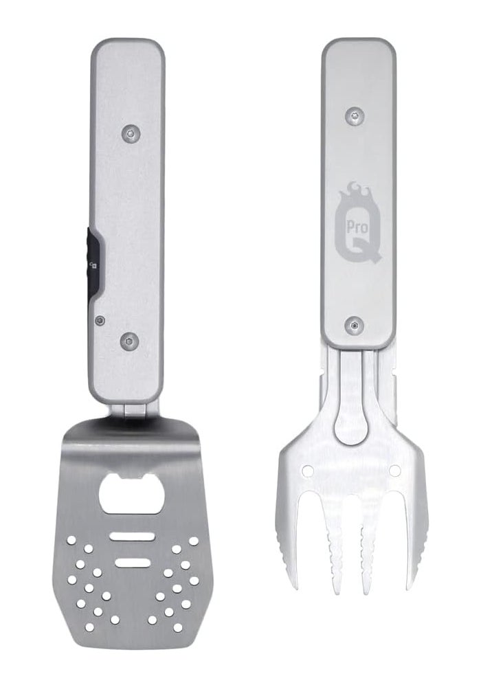 ProQ 4-in-1 Travel Multi Tool - BBQ Tongs, Spatula, Grill Fork & Bottle Opener - Image 3