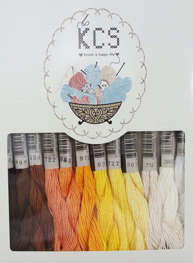 KCS 25 M/Skein Mercerized Pearl Cotton Crochet Needlepoint Thread,Size 5, 12 skeins,Mixed Color 06 - Image 2