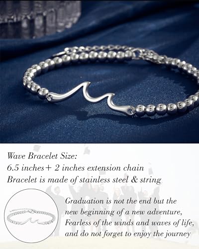Tarsus Graduation Gifts for Her 2025, Graduation Bracelets 8th Grade Girls High School Middle School College Masters Degree for Women Cool Gifts for Graduates Jewelry - Image 2