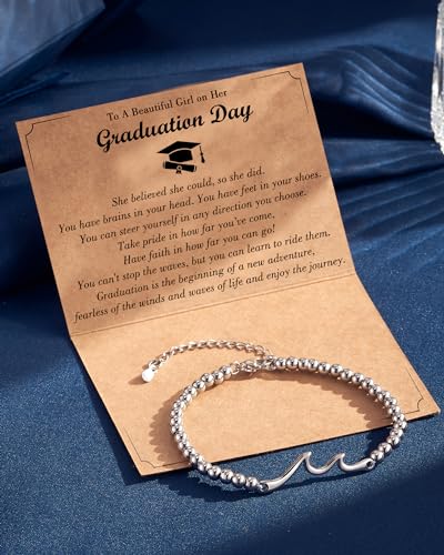 Tarsus Graduation Gifts for Her 2025, Graduation Bracelets 8th Grade Girls High School Middle School College Masters Degree for Women Cool Gifts for Graduates Jewelry - Image 5