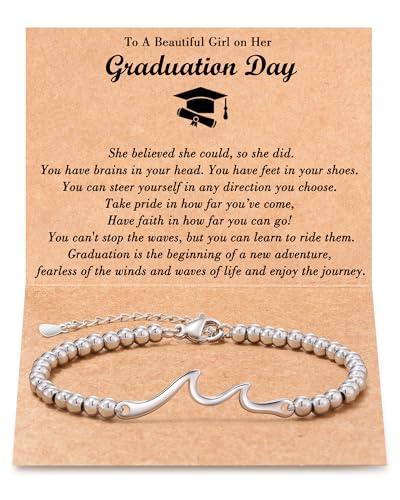 Tarsus Graduation Gifts for Her 2025, Graduation Bracelets 8th Grade Girls High School Middle School College Masters Degree for Women Cool Gifts for Graduates Jewelry - Image 1