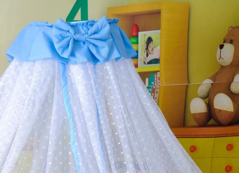Joylife Baby Netting Baby Toddler Bed Crib Dome Canopy Netting (Blue) - Image 2