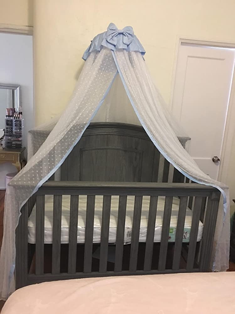 Joylife Baby Netting Baby Toddler Bed Crib Dome Canopy Netting (Blue) - Image 5