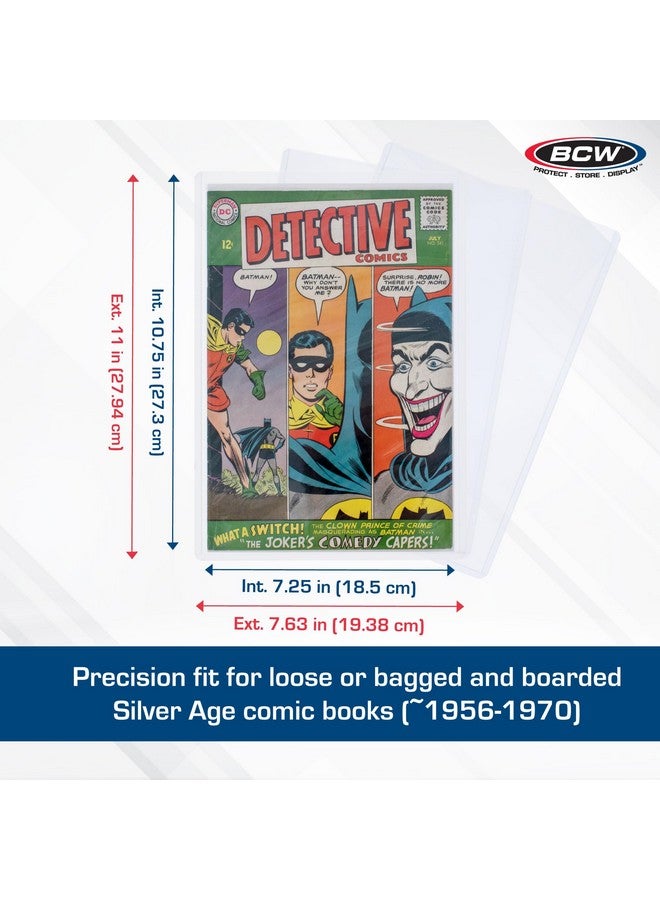 BCW Silver Age Comic Book Top loaders 20 ct | Crystal Clear PVC | Protects Comic Books, Photos, Prints | Rigid Top-Loading Design | Double Pack Convenience | Hard Comic Case - Image 4