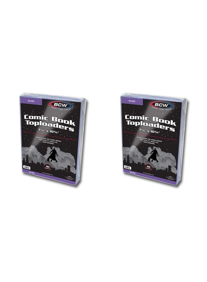 BCW Silver Age Comic Book Top loaders 20 ct | Crystal Clear PVC | Protects Comic Books, Photos, Prints | Rigid Top-Loading Design | Double Pack Convenience | Hard Comic Case - Image 2