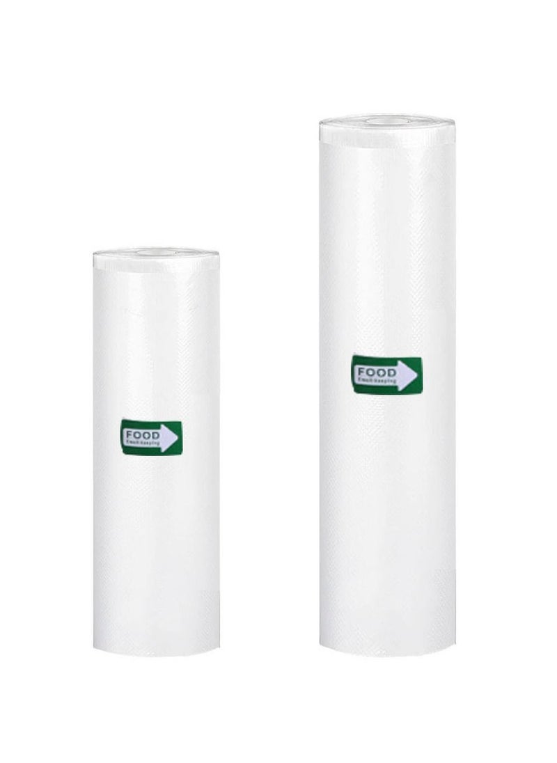 NIBEMINENT Vacuum Sealer Bag Rolls Embossed Food Preservation 2 Pieces,BPA Free,Heavy Duty,Can be Cut into Size for Storage of Various Foods (2 pieces)  - Image 1