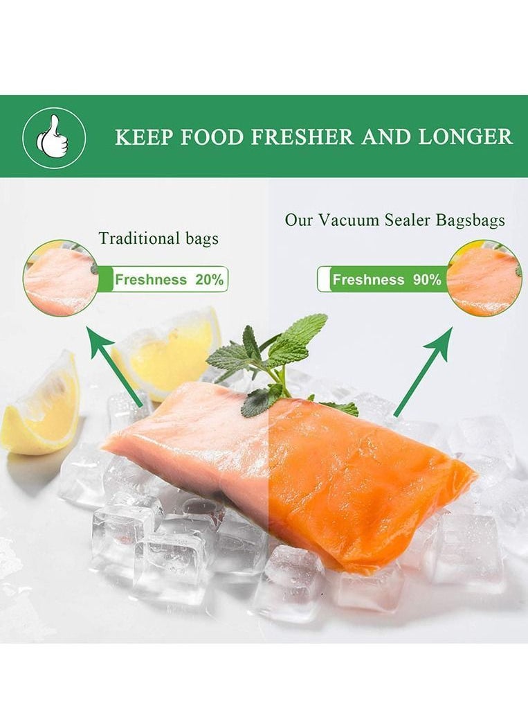 NIBEMINENT Vacuum Sealer Bag Rolls Embossed Food Preservation 2 Pieces,BPA Free,Heavy Duty,Can be Cut into Size for Storage of Various Foods (2 pieces)  - Image 4