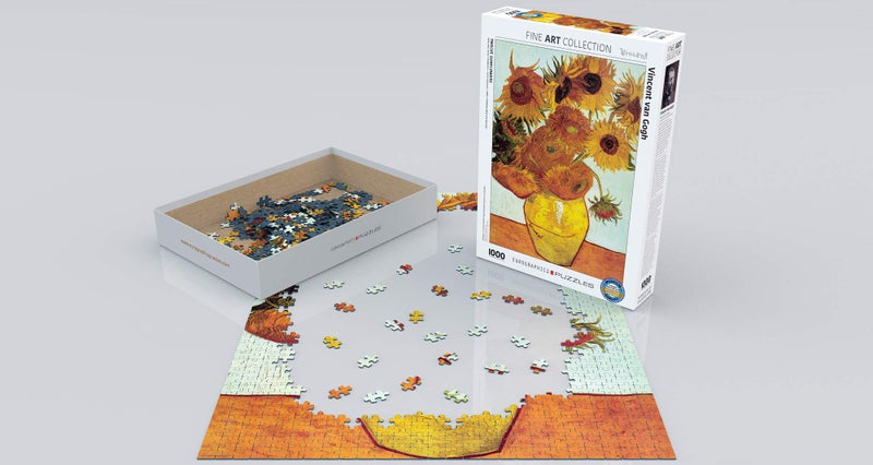 Eurographics Twelve Sunflowers by Van Gogh 1000-Piece Puzzle - Image 3