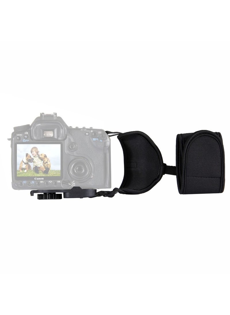 PULUZ - Soft Neoprene Hand Grip Wrist Strap with 1/4 inch Screw Plastic Plate for SLR / DSLR Cameras - Image 1