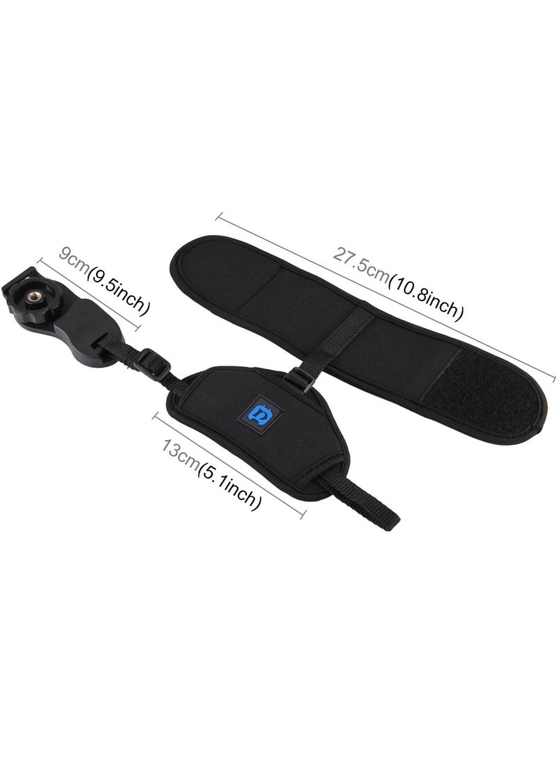 PULUZ - Soft Neoprene Hand Grip Wrist Strap with 1/4 inch Screw Plastic Plate for SLR / DSLR Cameras - Image 1