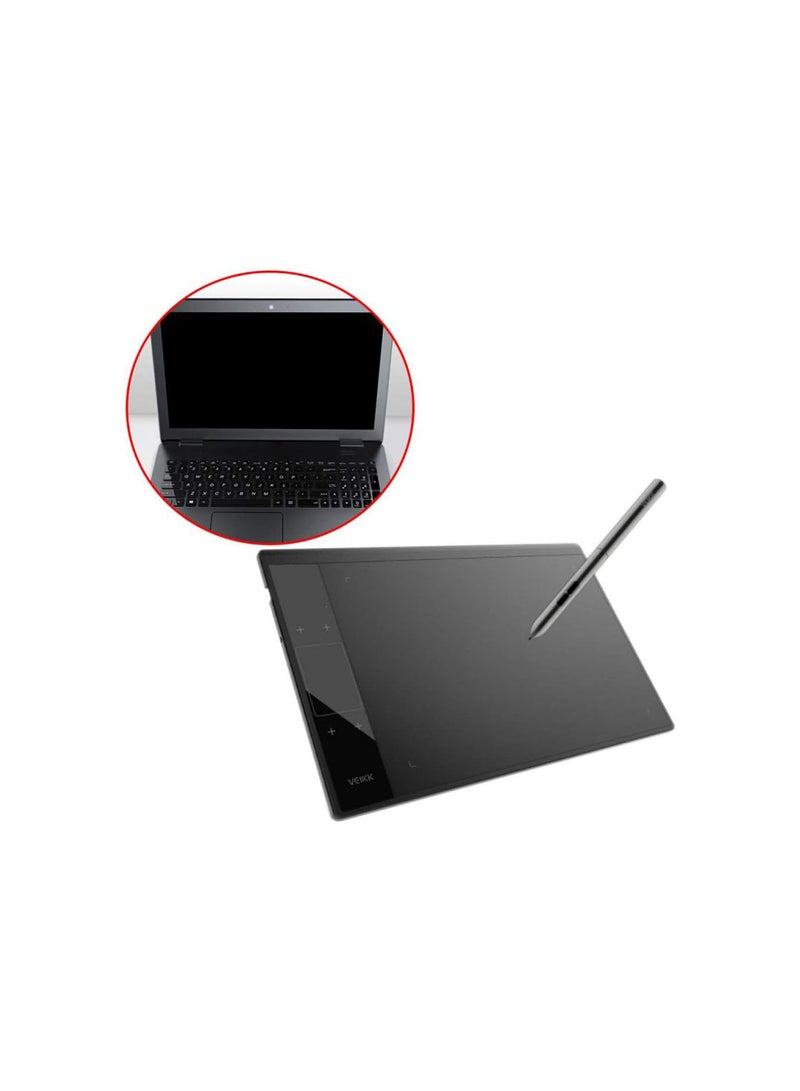 GGOOT Graphics Drawing Tablet, 10x6 inch Digital Graphics Pen Tablet, w/Battery-Free Passive Stylus, 8192 Pressure Sensitivity and 4 Shortcut Keys Compatible with Major Designer Software  - Image 1