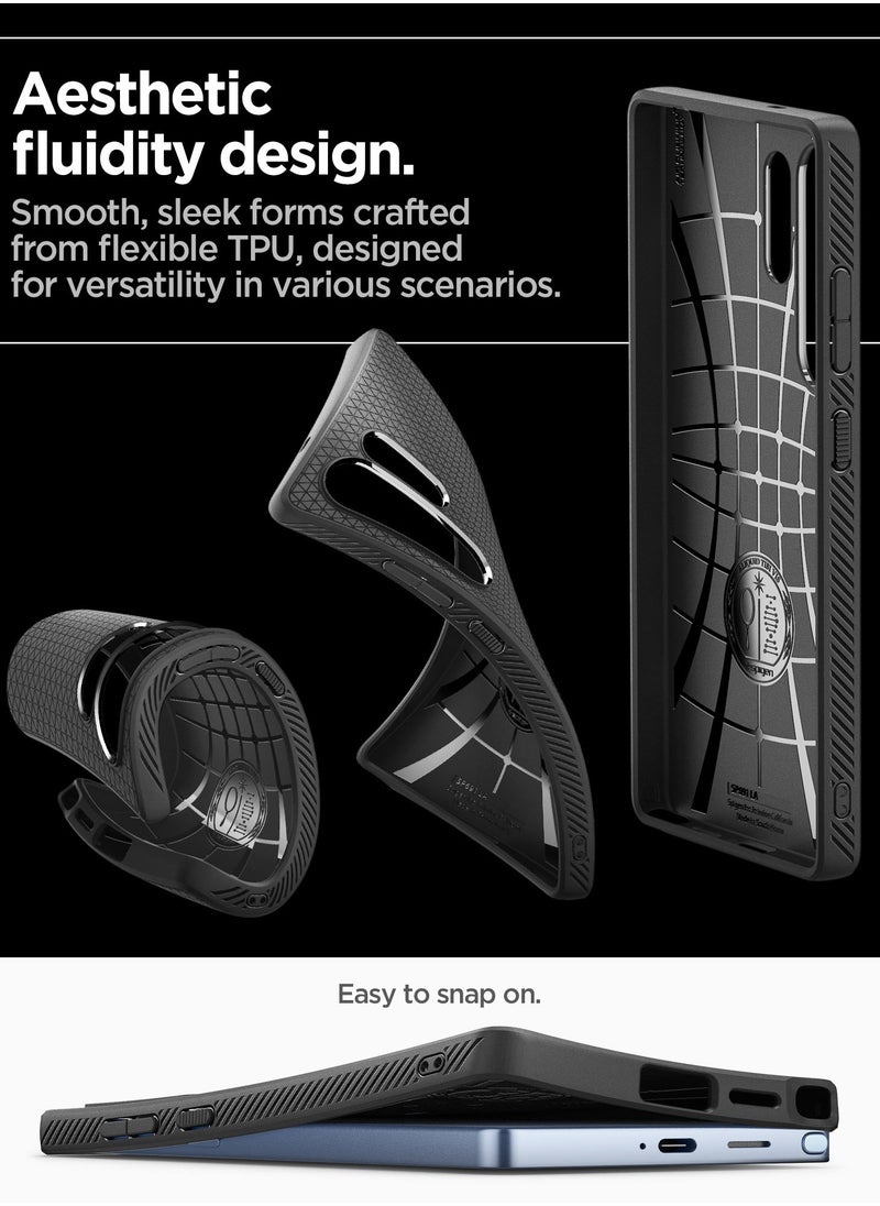 Spigen - Liquid Air Samsung Galaxy S25 ULTRA Case Cover - Matte Black - Image 1