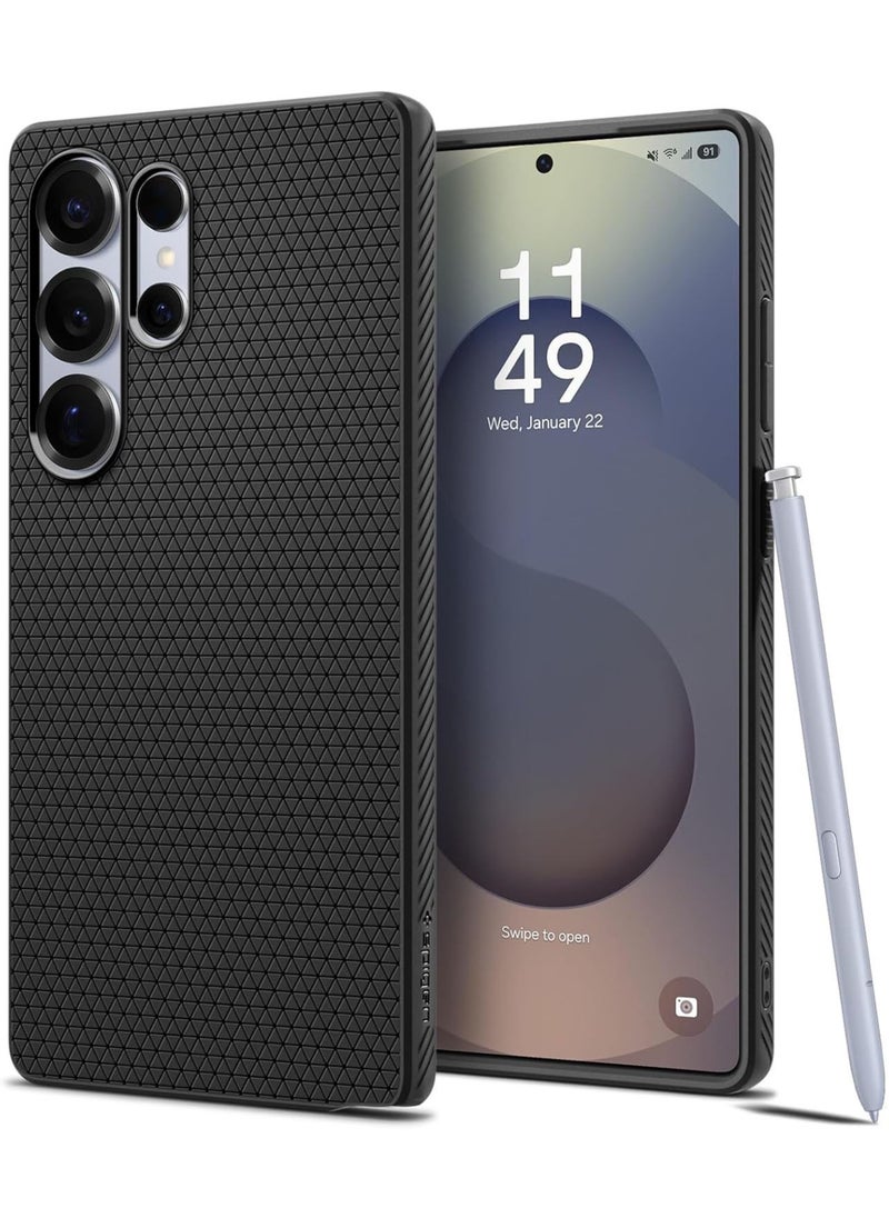 Spigen - Liquid Air Samsung Galaxy S25 ULTRA Case Cover - Matte Black - Image 1
