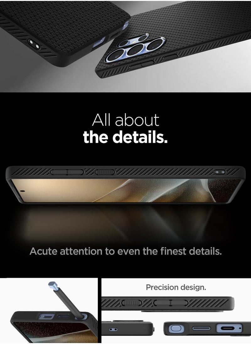 Spigen - Liquid Air Samsung Galaxy S25 ULTRA Case Cover - Matte Black - Image 1