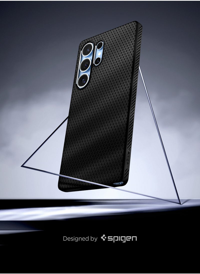Spigen - Liquid Air Samsung Galaxy S25 ULTRA Case Cover - Matte Black - Image 1
