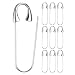 M METERXITY 10Pack Large Safety Pin 193 in49mm Zinc Alloy Heavy Brooch Pin for Sewing ClothesCostumeSkirts GarmentsCraft Supplies Decorative Safety Pins Silver Tone - Image 2