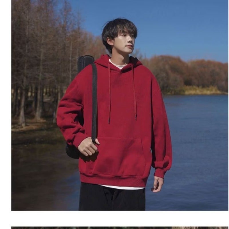 2023 Premium Hoodie Casual Long Sleeve Mens Sweatshirt Brown - Image 2