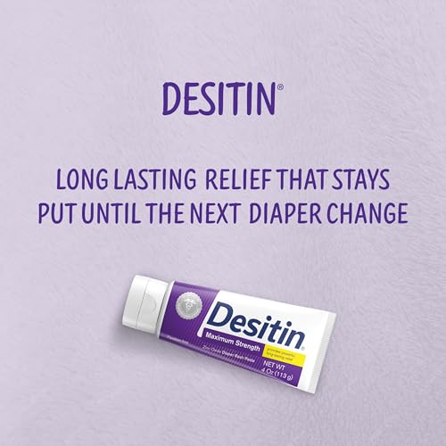 Desitin كريم ديسيتين لعلاج طفح الحفاض للأطفال بقوة قصوى 40 أكسيد الزنك لعلاج وتخفيف ومنع الحساسية خالي من الفثالات والبارابين يحمي البشرة لمدة تصل إلى 12 ساعة 16 أونصة - Image 5