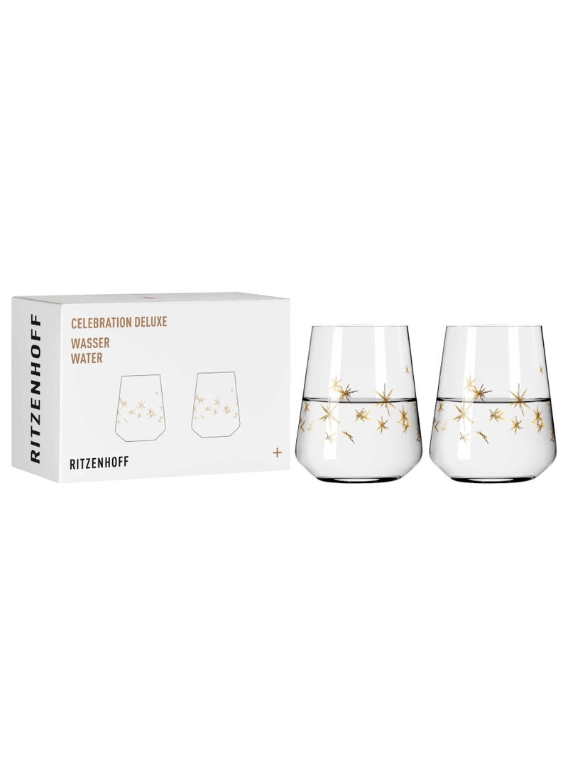 RITZENHOFF Water Glasses Set of 2 (510 ml), Crystal Glass, Dishwasher Safe,  Exclusive Gift Box, Made in Germany - Image 1