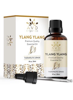 AVD Organics Ylang Ylang Essential Oil 30Ml Pure Natural & Undiluted Use In Aromatherapy Diffusers For Mood Lifting 1 Fl. Oz  - Image 2